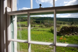 Beautiful countryside view from the bedroom window, Manal